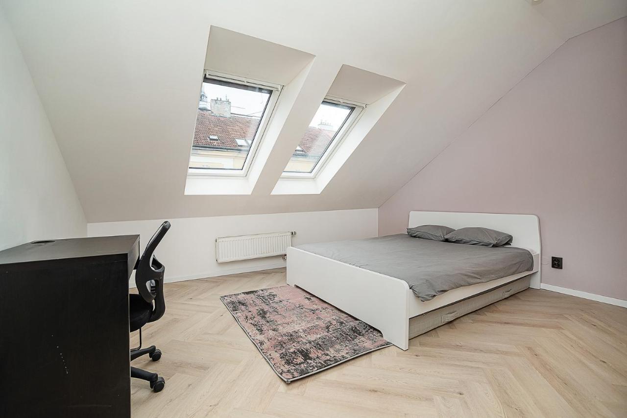Big 4-Bedroom Flat, Terrace With Great Vitkov View プラハ エクステリア 写真